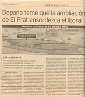 Not&iacute;cia publicada a La Vanguardia sobre les al&middot;legacions de DEPANA al Pla Director de l'aeroport del Prat