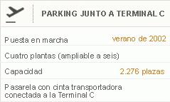 informaci�n del parking de la Terminal A del aeropuerto de Barcelona-El Prat