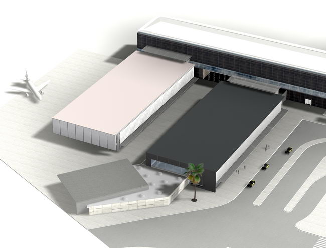 Infograf&iacute;a de la ampliaci&oacute;n de la terminal C del aeropuerto del Prat (AENA)