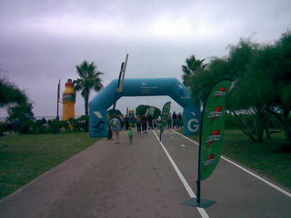 Imatge de la primera triatl� sprint �ccura Gav� Mar celebrada el 12 d'octubre de 2008