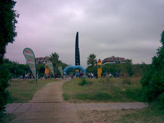 Imatge de la primera triatl� sprint �ccura Gav� Mar celebrada el 12 d'octubre de 2008