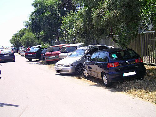 Fotografia realitzada l'estiu de l'any 2006 al passeig de vianants del carrer Amposta de Gav&agrave; Mar