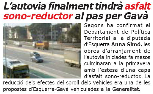 Not&iacute;cia publicada a la publicaci&oacute; L'ERAMPRUNY&Agrave; (N&uacute;mero 52 - Desembre de 2007)