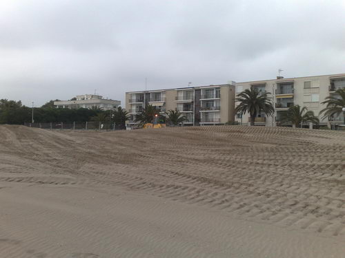 Obres de construcci&oacute; del nou tram del passeig mar&iacute;tim de Gav&agrave; Mar (3 de mar&ccedil; de 2008)