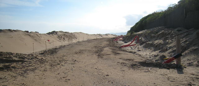 Estat de les obres de construcci&oacute; del nou tram de passeig mar&iacute;tim de Gav&agrave; Mar (14 de Juny de 2008)