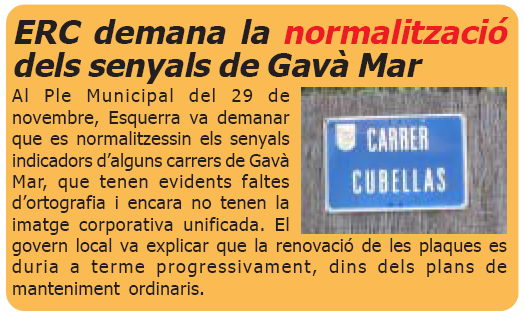 Not&iacute;cia publicada a la publicaci&oacute; L'ERAMPRUNY&Agrave; (N&uacute;mero 52 - Desembre de 2007)