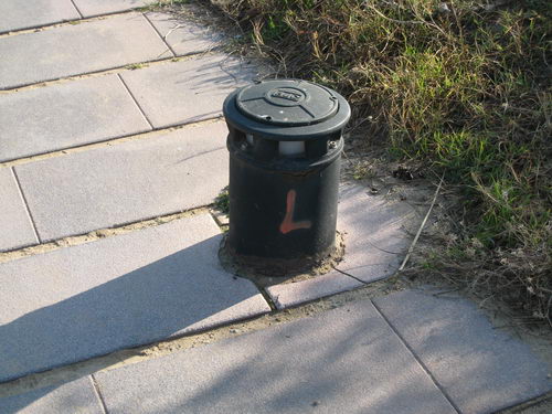 Balissa BJC del passeig mar&iacute;tim de Gav&agrave; Mar (Desembre de 2007)