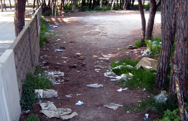 Brut�cia a la pineda contigua a la Torre Gav� de Gav� Mar (24 de Maig de 2009)