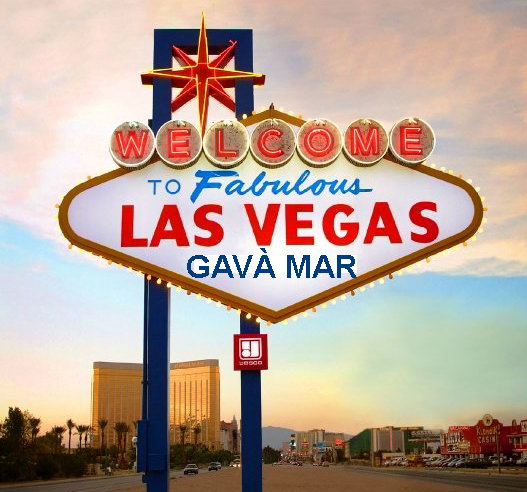 Cartel imaginario de un hipot�tico 'Las Vegas' en el entorno de Gav� Mar