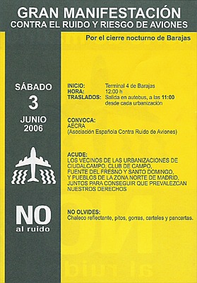 Convocat&ograve;ria manifestaci&oacute; Barajas (3 de juny de 2006)